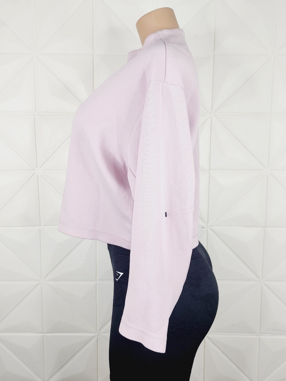 Nike Sportswear Tech Fleece Wom Cropped Mock-Neck Pullover - Picture 3 of 7